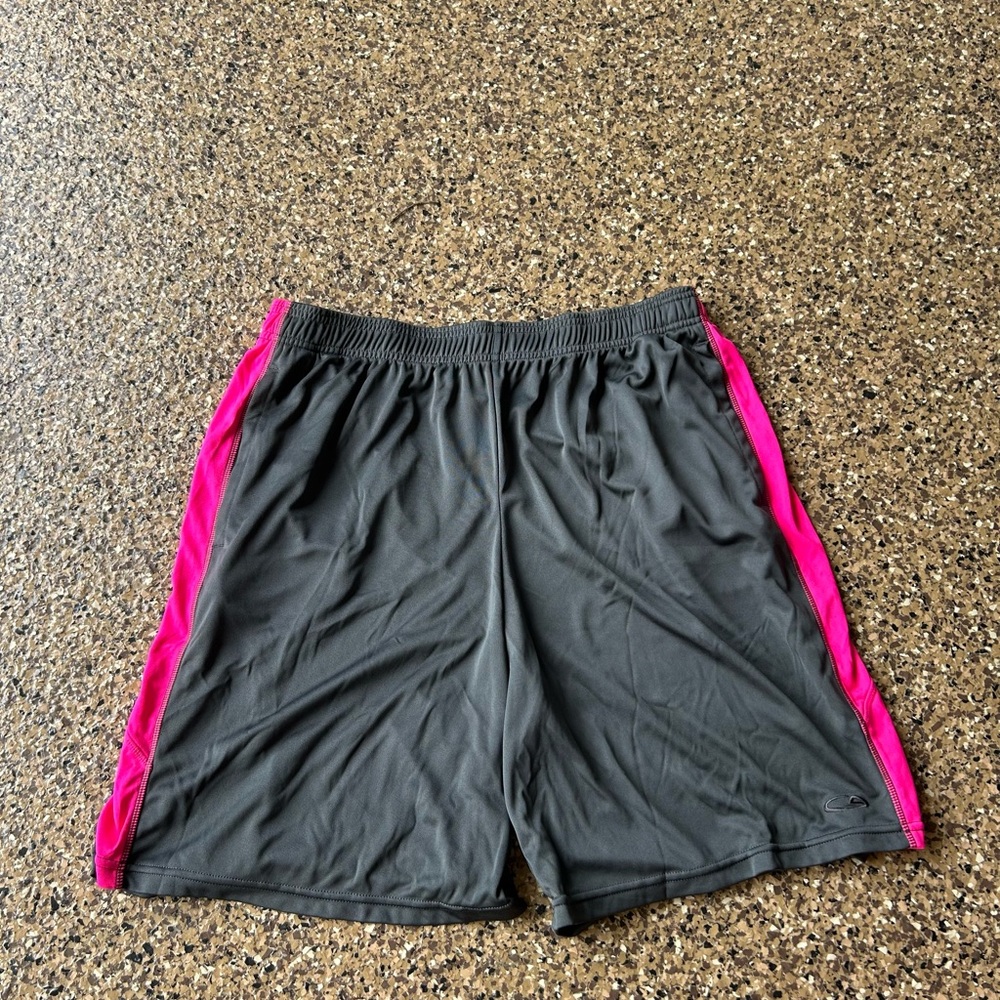 Champion Gray Shorts with Pink Accents